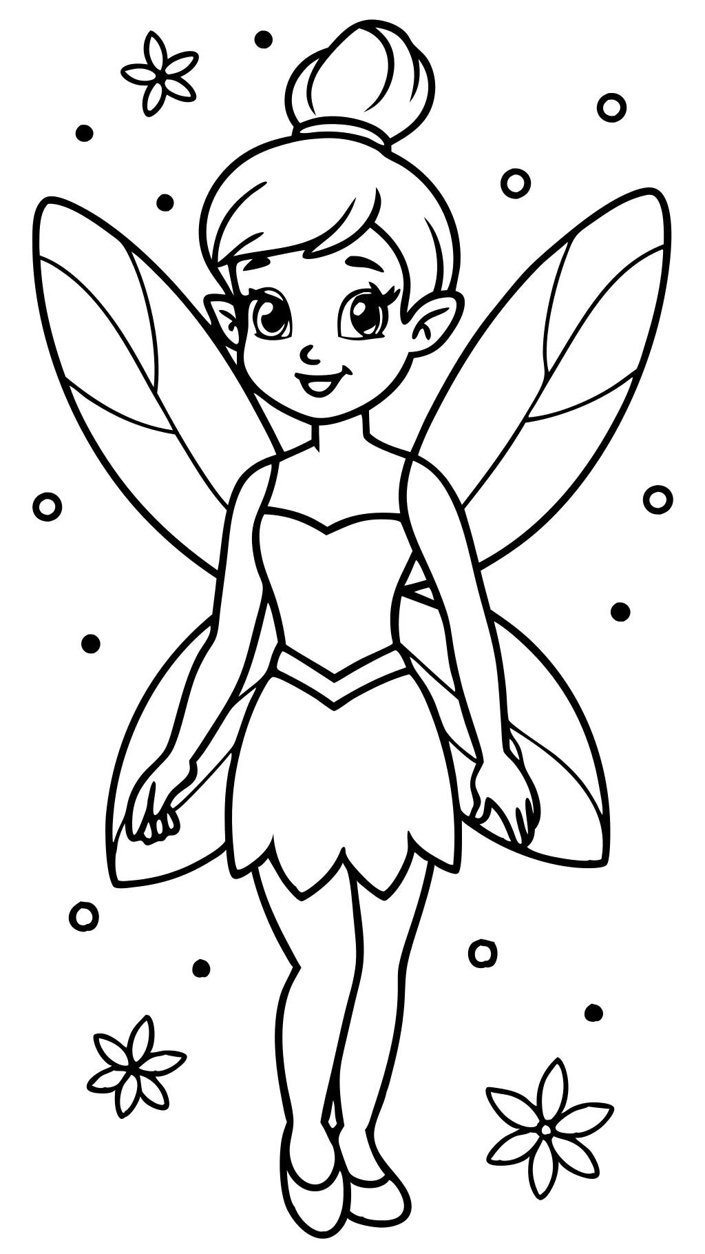 coloring page tinkerbell